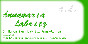 annamaria labritz business card